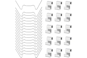 KINGLAKE 100 Stück Gewächshaus Klammern Zubehör, Gewächshausklammern, Klammern für Gewächshaus edelstahl, Gewächshauszubehör Ersatzteile Sturmfest für Hohlkammerplatten, Gewächshaus Platten -W+Z