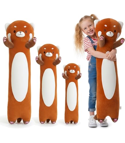 Kuscheliges Kissen Kinder Kekeso Capybara Langkörper-Kuschelkissen – 110 Cm XXL Plüschtier, Weich & Süß Für Kinder Und Erwachsene