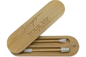 YOUR VIP SKIN® - 2 x Cotton Fioc Riutilizzabile - Cotton Fioc Biodegradabili - Cotton Fioc Orecchie - Cotton Fioc Bamboo - Cotton Fioc Riutilizzabili - Cotonfioc Riutilizzabili - Cotonfioc Bamboo