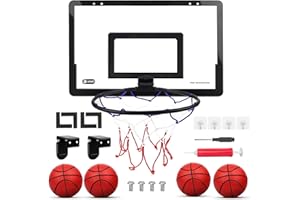 TUZHE Mini Canestro Basket da Camera Interno Mini Canestro Professionale da Basket Kit Mini Hoop Agganciabileper Porta Casa Muro, Basketball Giocattoli Sport Giochi Regalo Ragazzi Ragazze