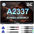 JQYDZH Replacement Screen for MacBook Air 13 inch A2337 M1 2020 Year (Model: EMC 3598 MGN93 MGNA3 MGND3 MGNE3 MGN63 MGN73) Full LED LCD Display Assembly 13.3" (A2337-Space Gray)