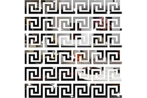 NAILDOKI Adesivi Murali, Set Adesivi Specchio Acrilico, 30 Pezzi Adesivi Murali Specchio Fai da Te per Arredamento Camera da Letto Soggiorno (Nero)