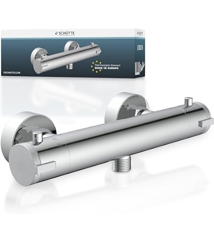 Roca Thermostatischer Duschmischer T-500 – Chrom, Ohne Zubehör, Wasser- Und Energiesparend, Für Die Wandmontage