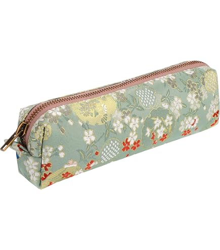 Astuccio Portapenne Pieghevole Stile Cinese: Grande Capacità In Tela, 4 Colori - Fiore
