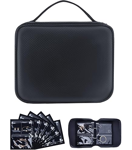 Croshuki 30pcs Square Anti-Tarnish Jewelry Organizer Bags - Clear PVC Travel Storage