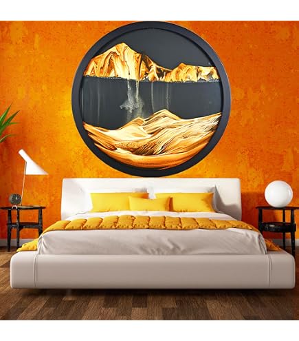 Dynamisches Sandbild – Fließende Sandmalerei Als Desktop-Deko | 17,5 X 13,5 Cm | Entspannend & Immer Anders