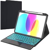 Étui Clavier Amovible Rétroéclairé Pour IPad 10e & 11e Génération 2022-2025 - AZERTY Français