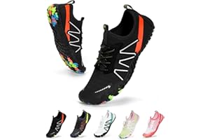 BibHoly Barfußschuhe Damen Herren Barfuss Schuhe, Schnell Trocknend Wasserschuhe Atmungsaktiv Schwimmschuhe, rutschfeste Surfschuhe Unisex Strandschuhe für Beach Wandern