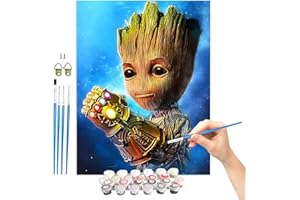 ARTOWN Peinture par Numéro Adulte Enfant, DIY Peinture à l'huile Peindre avec Pinceaux et Acryliques Bricolage Peintures 40X50CM Sans Cadre Matchmaker