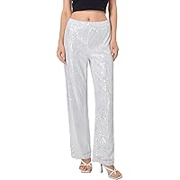 Generisch 2025-, Pantalon à Paillettes Décontractées