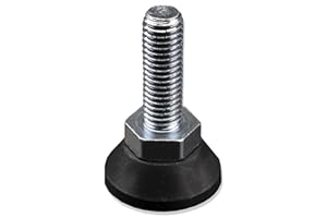 4 X Mprofi MT® Vite Regolabile Altezza Regolabile con Piedino in Plastica Piedini per Mobili Armadio Tavolo Divano M8 x 30 mm fi30