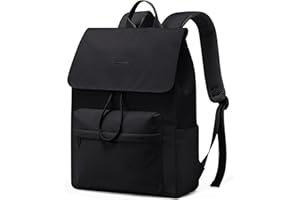‎LOVEVOOK LOVEVOOK Rucksack Damen, Leichter Schulrucksack Teenager mit Laptopfach, 15.6 Zoll School Backpack Women Casual Daypacks Tagesrucksäcke Schultasche für Uni Schule Reise Arbeit, Schwarz
