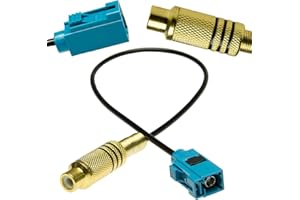 Adapter Universe Cinch Fakra - Cable adaptador RCA para cámara de vídeo para Mercedes Comand PCM 2.1 / PCM 3.0 / NTG2.5 / NTG4 y Ford Blaupunkt NX