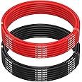 MMOBIEL 14 AWG Electrical Silicone Wire - 14 Gauge (2,08mm²) Tinned Copper Cable - 2 Separate Wires Red & Black Each 5 m / 16.4 ft for RC, Drones, 3D Printers, Batteries, Speaker Wires, Led Strips