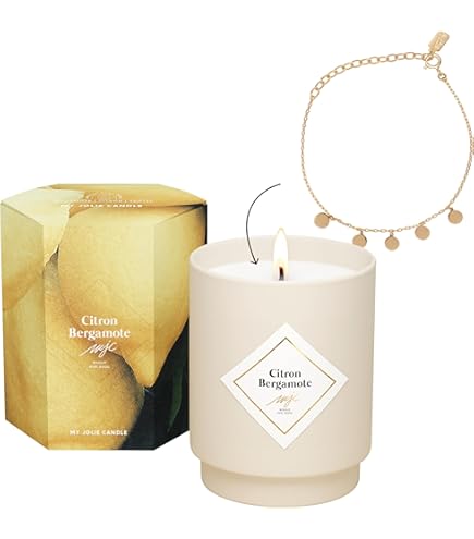 Bougie Parfumée Signe Astrologique Poisson - Portrait Astral Personnalisé, Cire Vegan, 300g - Idéal Cadeau