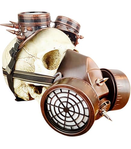 Maschera Gas Master Boland - In Lattice, Per Carnevale E Halloween, Stile Steampunk