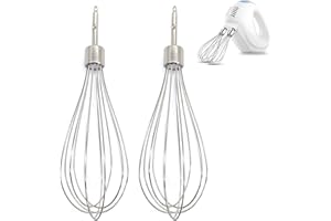 CHENNAN 2 Pezzi Testina di Ricambio per Frusta Elettrica Sostituzione del Frullino per Sbattitore Kit Fruste Fili Montare Gli Utensili da Cucina Durevoli Sono Adatti per Frullino per Uova Creamer (1#)