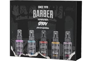 ‎BARBER MARMARA barber marmara Grafitti 5er Mix Mini Eau de Cologne Spray | 5x 50ml | Reisegröße | Aftershave | Rasierwasser | Geschenk-Set | AFTER SHAVE MEN | proben für männer | kolonya |, 1 Packung