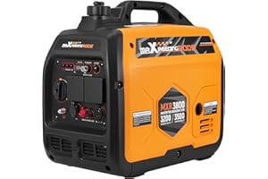 maXpeedingrods 3500W Portable Inverter Generator Petrol Silent, 4 Stroke Sine Wave Generator, Compact and Lightweight for Camping, RV Travel,Home