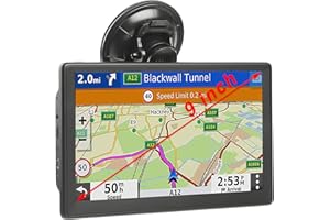 OHREX Sat Nav 9 inch, N76 SatNav for Car Truck Lorry HGV LGV Motorhome, with UK Europe Maps 2024(Free Lifetime Updates), Speed Cam Alert, Postcodes & POI, Lane Guidance, Driver Alerts