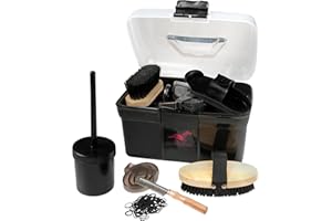 HORKA Rojo caballo caja de aseo, negro, talla única