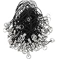 Phenovo 100x Cell Phone Straps Strings Jump Ring End Lariats Black