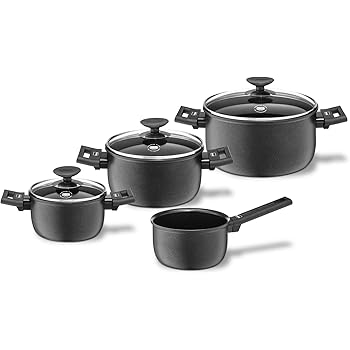 CS-Kochsysteme Solingen 7-teiliges Gusseisen-Kochtopf-Set