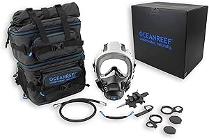 OCEAN REEF Neptune III - Máscara facial subacuática, 2 colores, 2 tallas