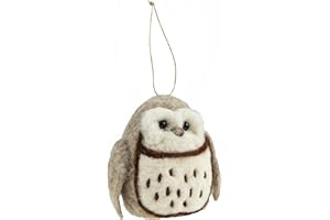 Trimits Needle Felting Craft Kit, Includes Roving Wool Needle Stuffing Instructions, Owl