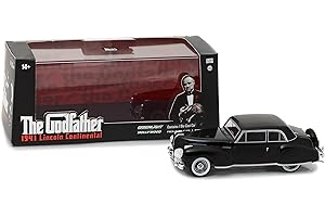 Greenlight 1:43 Il Padrino (1972) - 1941 Lincoln Continental - (86507) Veicolo pressofuso Gangster, taglia unica