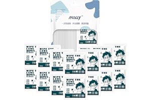 OPEIXSAYKOC 100 Stück Brillenputztücher Einzeln Verpackt,Brillen-Reinigungstücher,Brillenreinigungstücher,Objektivtücher für Brillen/Sonnenbrillen, brillen, Tablets, Laptops, für unterwegs oder auf Reisen