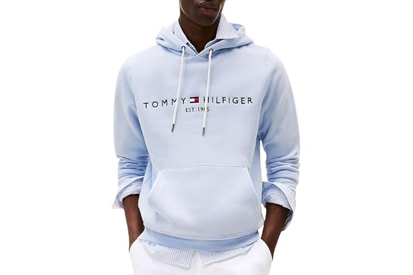 Tommy Hilfiger Sweat à Capuche Homme Tommy Logo avec Capuche