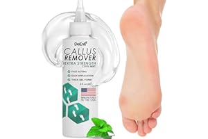 DEENTERPRISES, INC. DeEnterprises Callus Remover Extra Strength Gel for Feet (8 oz, Cool Mint), Professional Salon Callus Remover Gel