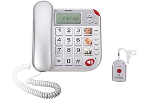 Brondi Super Bravo Plus Telefono Fisso, Argento