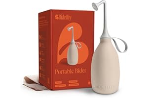 BIDETLITY Butt & Intimate Shower 3.0, Travel Portable Bidet, Sustainable Intimate Cleaner, Replaces Wet Wipes, Saves Toilet Paper, BPA-Free,Travel Bag
