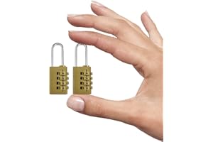 TODREMOU Zahlenschloss Vorhängeschloss Kofferschloss-4 Stellig Wetterfest Zeitschloss Klein Spindschloss