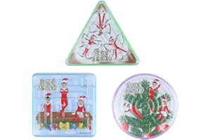 HENBRANDT 6 x Mini Elfin Around Christmas Xmas Maze Puzzle Boys Girls Toys Party Favour Stocking Filler