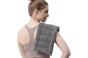 UNCN Microwave Heat Pad 18x43 CM | Wheat Bags Microwavable for Pain Relief | Reusable Bean Bag | Weighted Hot Pack for Neck, Shoulder, Cramps, Back | Warm Compress