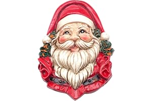 LEDDY LIVING Magnete 3D per Frigorifero Babbo Natale, Calamita Natalizia Decorativa, Perfetta per la Cucina, Lavagna Magnetica o Ufficio, Idea Regalo e Decorazione Natalizia (MOD 4)