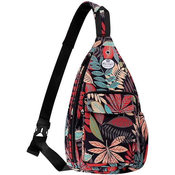 FOLOVEYA Fashion Borsttas Vrouwen Kleine Draagtas Cross Body Tas Dames Casual Schoudertas Lichtgewicht Sling Rugzak Polyester voor Fietsen Wandelen Reizen Outdoor Sport, Letter, L, Sling Tas
