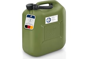 hünersdorff GmbH 813569 Nourrice à Carburant Standard PE-HD Homologation Nu Accessoire, Noir/Kaki, 20 L