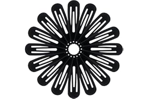 PIDOUDOU 16 Pcs Big Hair Clips for Women 2.8‘’ Barrettes Hair Clips for Thick Hair (Black)