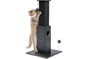 PAWZ Road Drapak dla kota Ultimate Black Cat Post dla kotów i kociąt w pomieszczeniach 75 cm