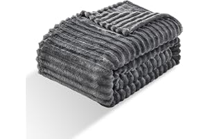 Azonelife Mjuk lurvig pläd, filt 150 x 200 cm, dubbel komfortfilt, fluffig filt för säng och soffa