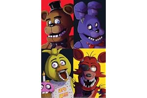 FNAF Five Nightts at Freddy - Coperta in pile super morbida, 100% poliestere, 100 x 150 cm, motivo: Freddy Fazbear's