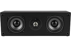Dayton Audio C452 Dual 4-1/2 Zoll 2-Wege Center Channel Lautsprecher (Schwarz)