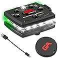 Guardian Angel Micro Series Safety Lights, (All White Front & Green Rear) | Rechargeable, Magnetic & Hands-Free Wearable LED Flashlight for Dog Walking, Cycling, Hiking, Camping & Fishing