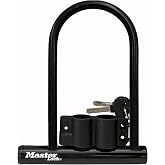 Master Lock 8320D Anahtarlı U-Kilit, 7-1/4" x 8", Siyah