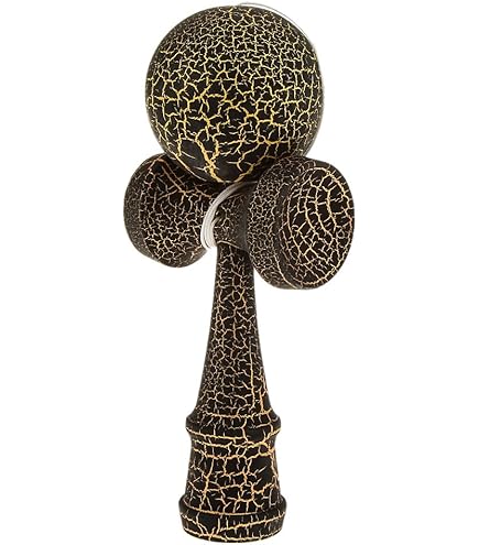 Tiuimk Jeu Traditionnel Japonais Kendama | Jouet D'amélioration De La Coordination œil-main Et De La Concentration | Bois De Hêtre | Blanc Et Noir