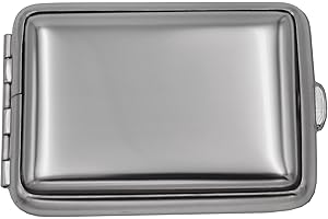 GERMANUS Pastillero, Made in Germany, Comprimidos con Dosis de"Carne Pequeña" para tabletas, acero, plata pulir, para tabaco